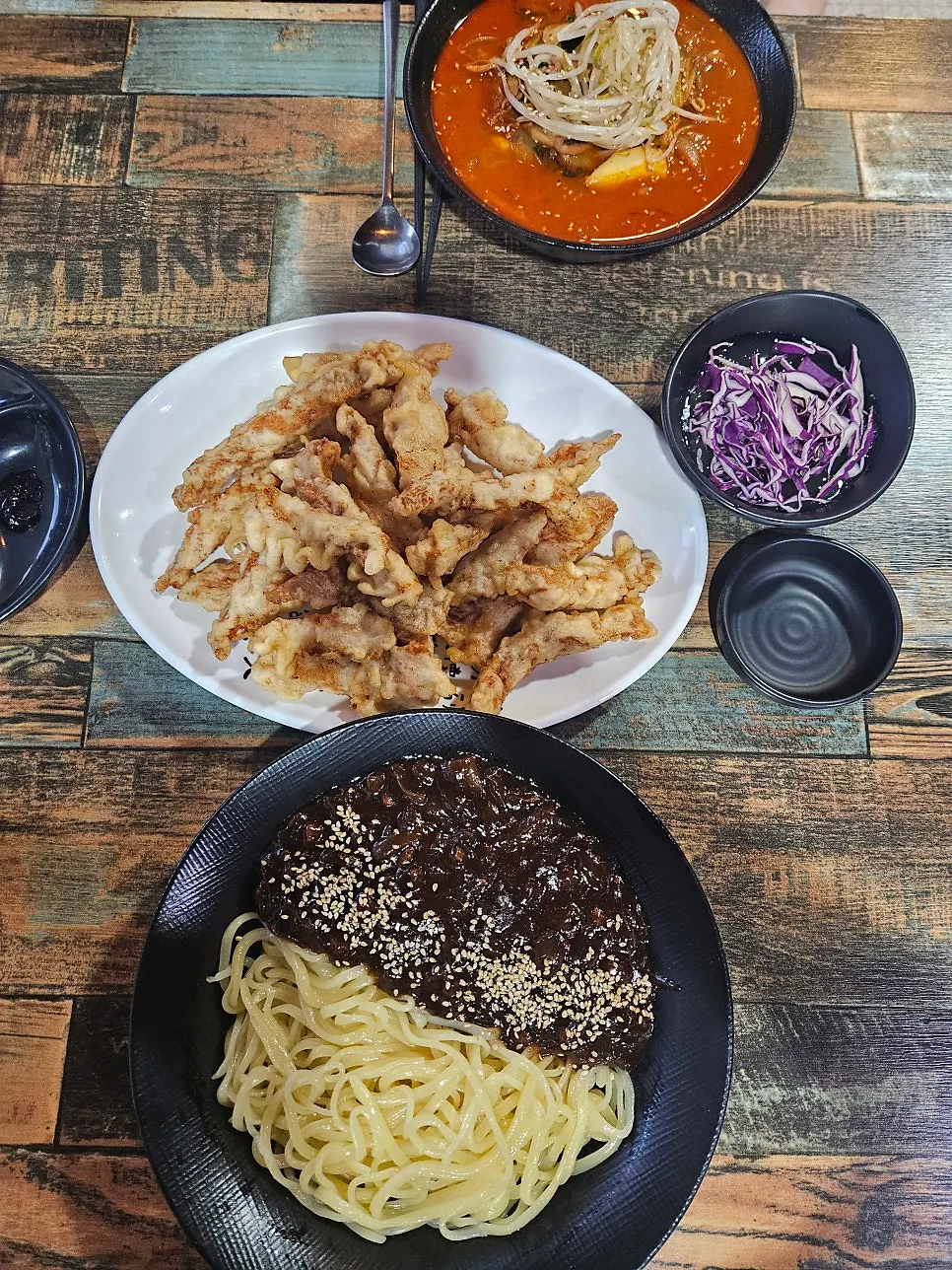 Self-serve bar for extra side dishes