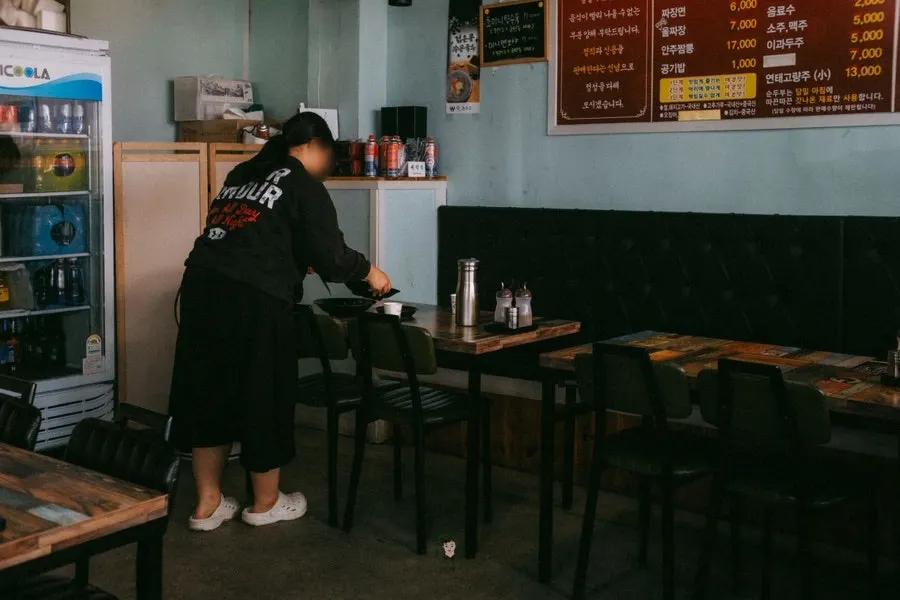 걸쭉한 울짜장을 비벼낸 모습