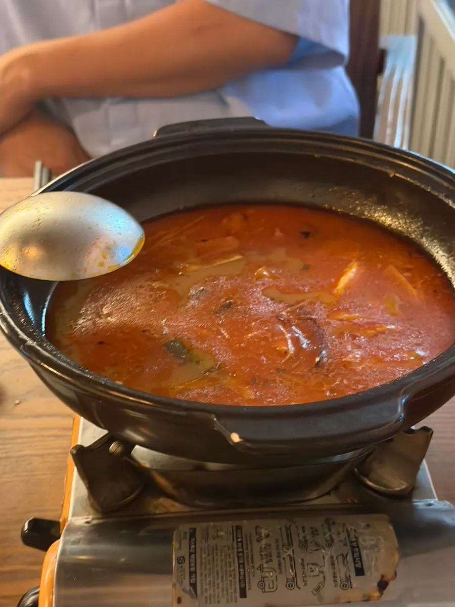 파스타와 치킨난반까지 다 비운 테이블