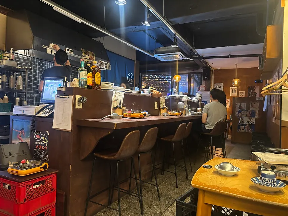 Interior of Gyodong Nakwon with dachi counter seating