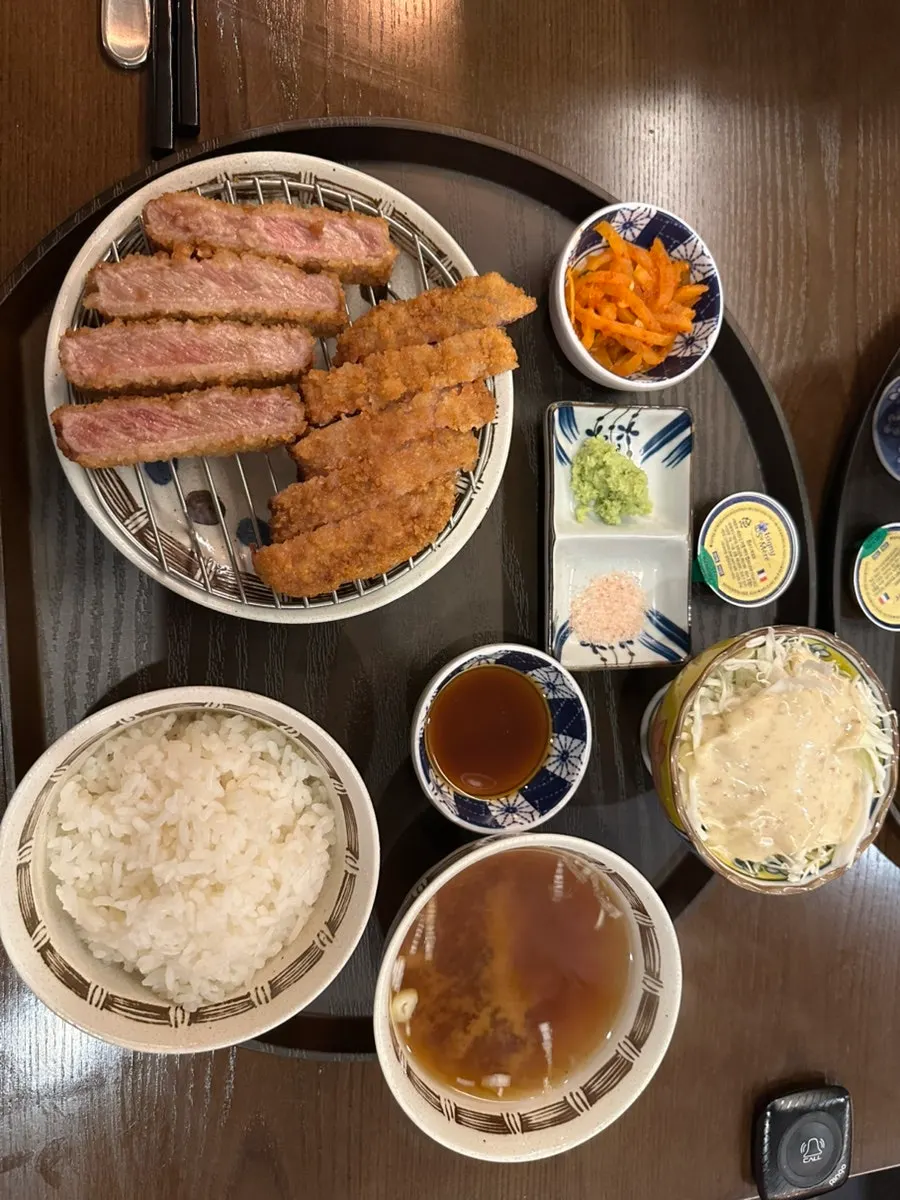 Sirloin gyukatsu set at Gyuen-dang
