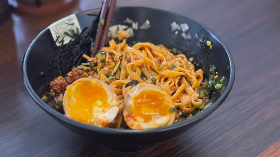 Karai mazesoba with no broth