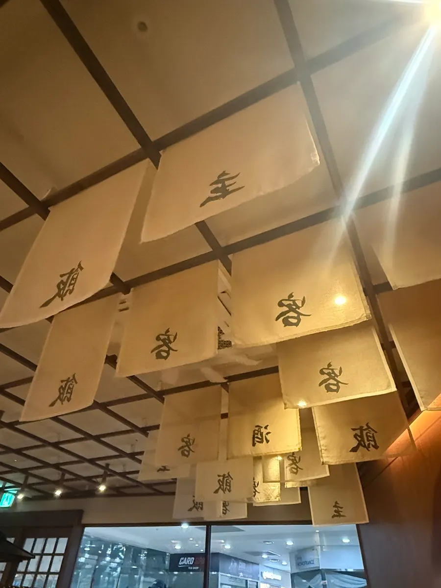 View of the fox-themed interior at Gyudo