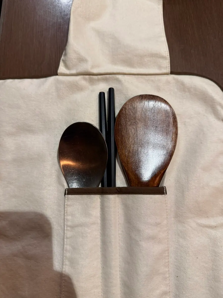 Single-serve wooden tray set at Gyudo