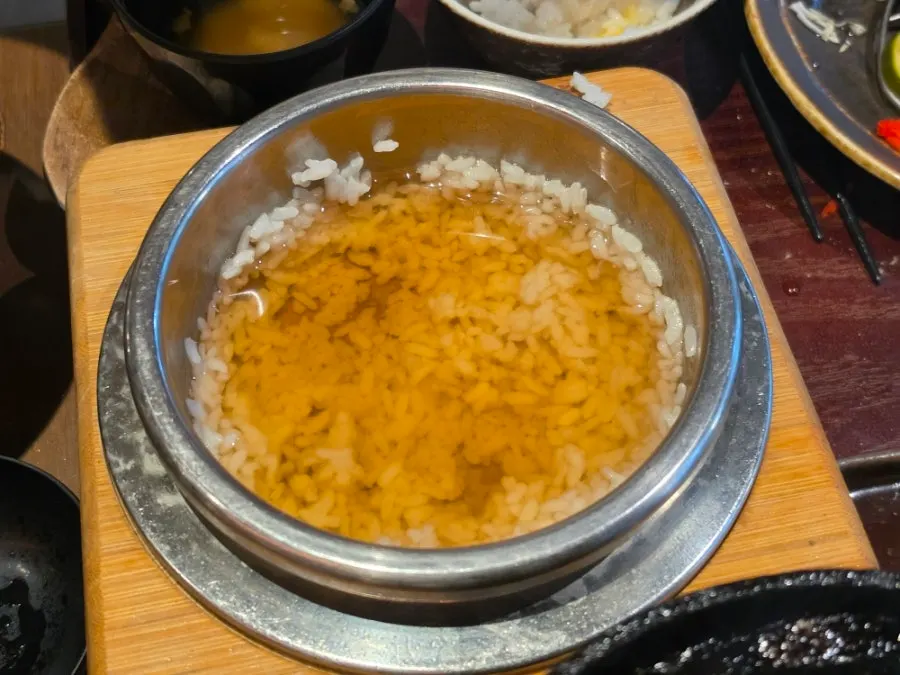 Light, clean sungnyung made with katsuobushi broth