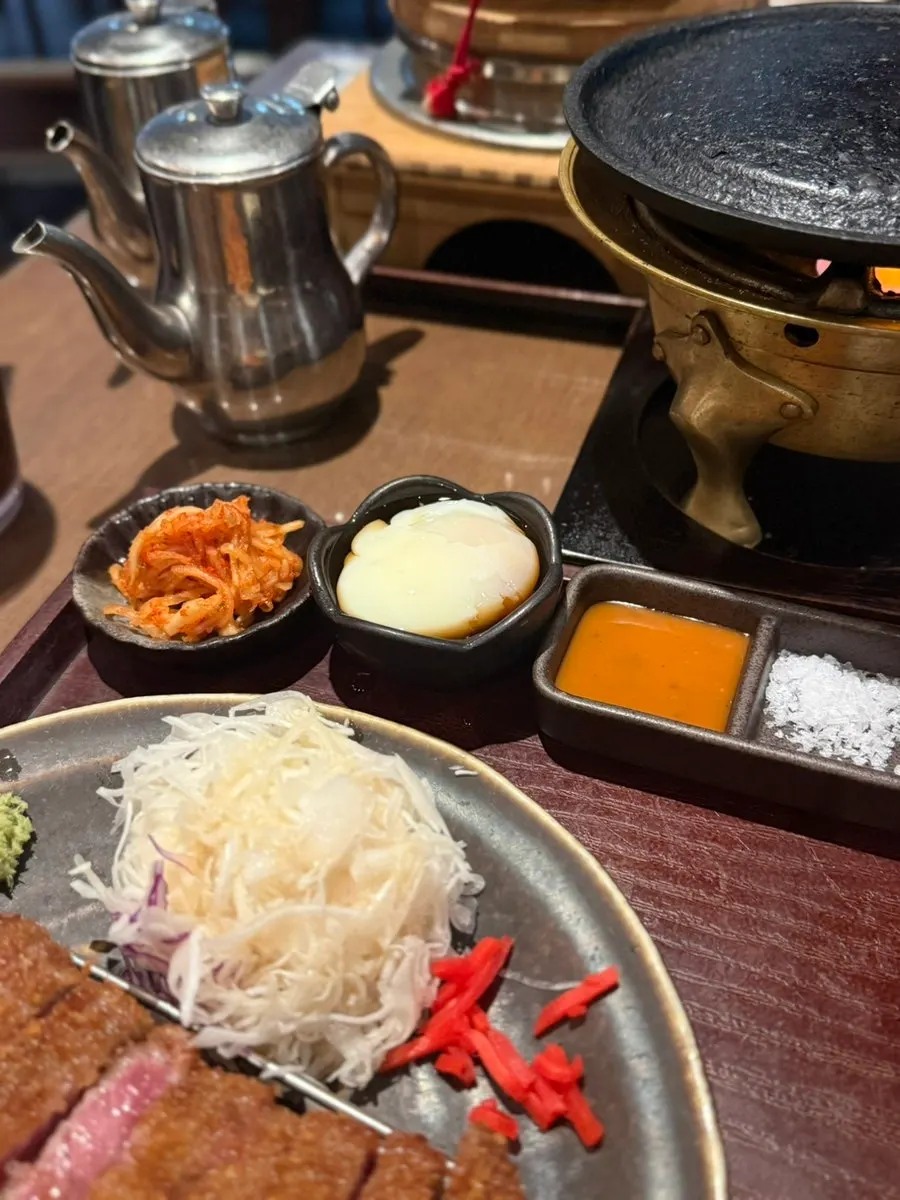 수제 명이 와사비와 무생채 반찬