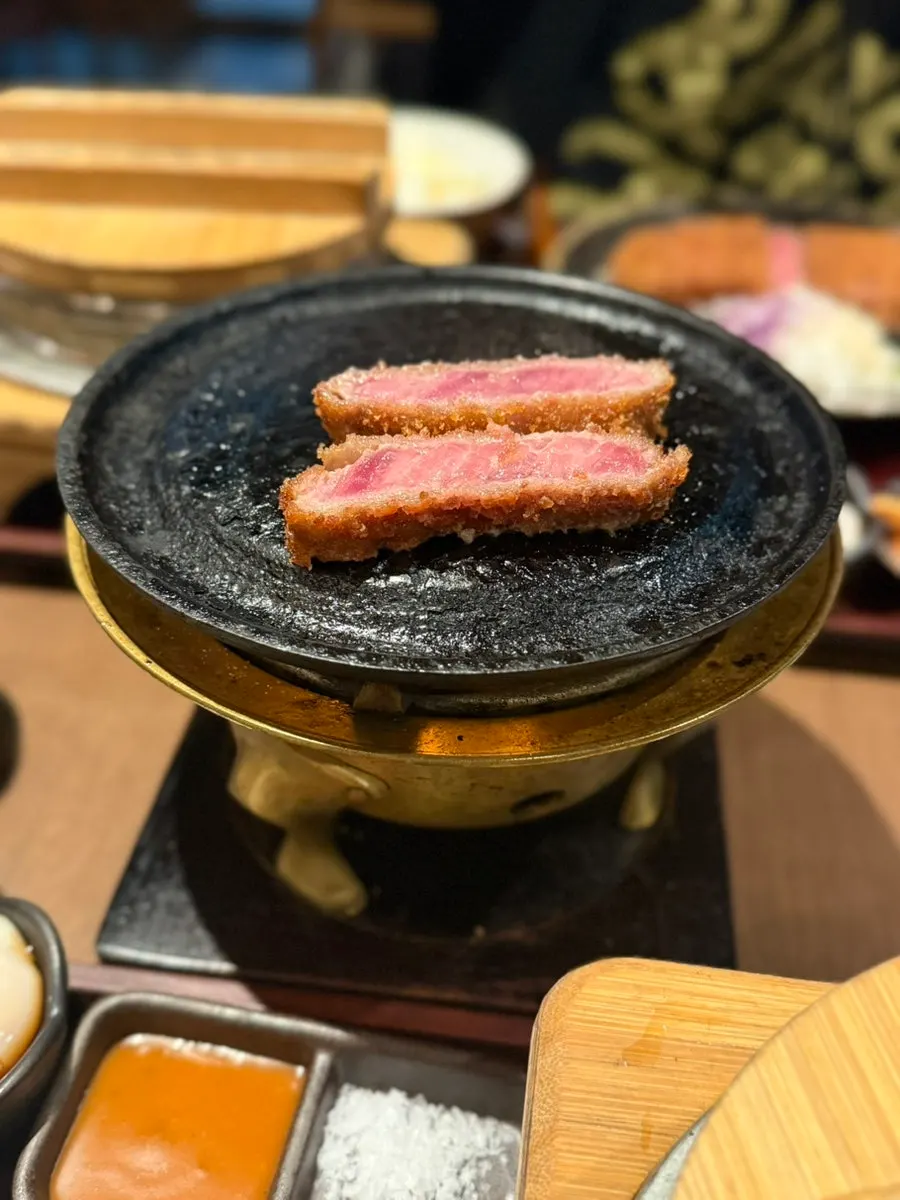 채끝 규카츠 단면
