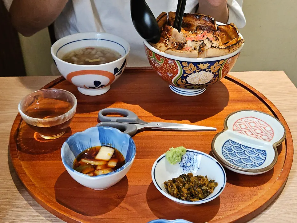 Gyudon and chasudon compared side by side