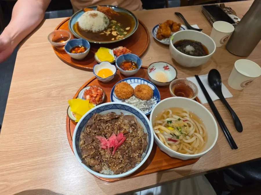 Table at Gyudongjip Ajou University Branch after finishing the meal