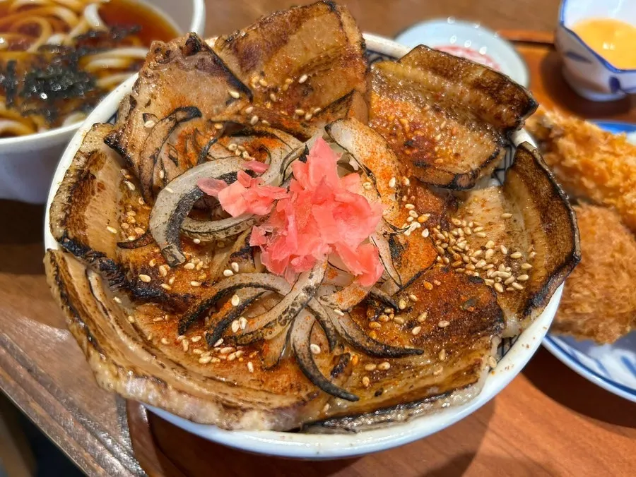밥 위에 차슈가 올라간 차슈동