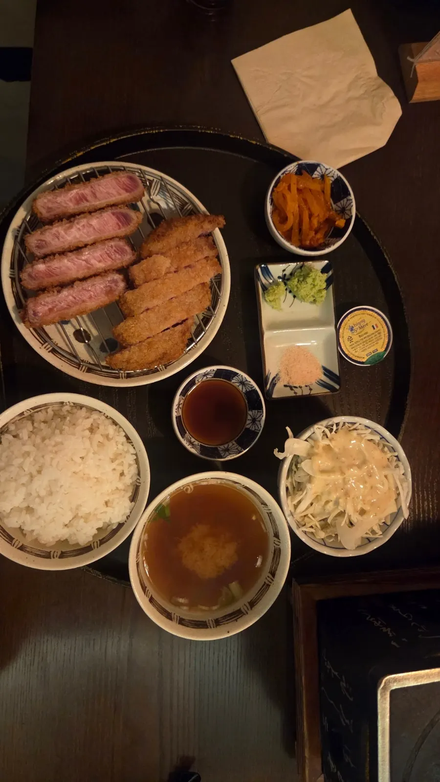 채끝과 안심 규카츠 단면