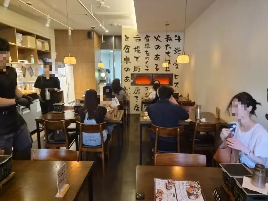 Interior of Gyuen-dang with wood-tone decor