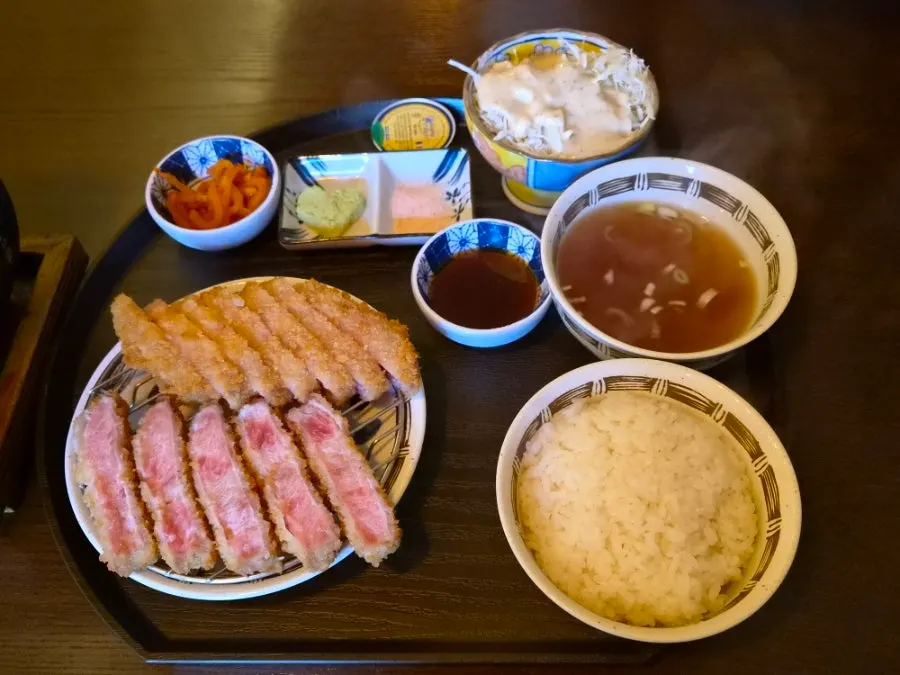 Full visual of the sirloin gyukatsu at Gyuen-dang