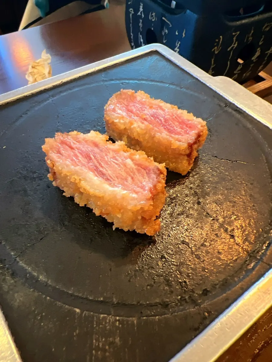 Gyuen-dang mini grill with fire lit