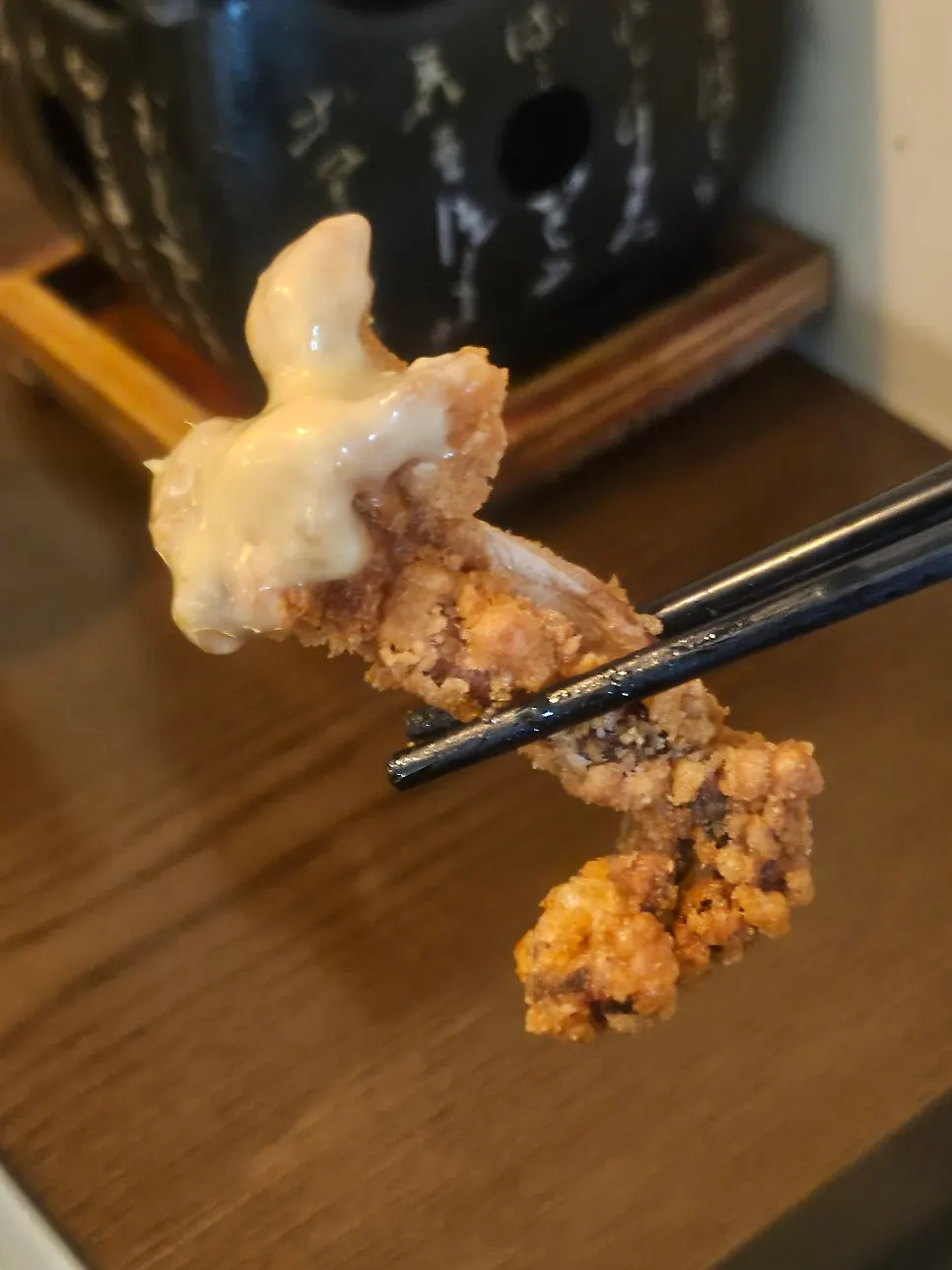 Sweet and spicy dipping sauce for geso-age tempura