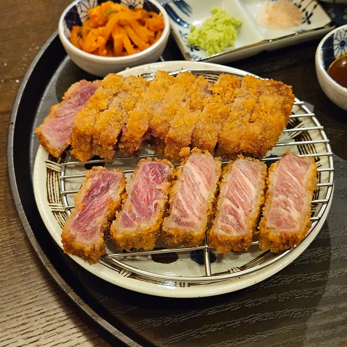 Cross-section of Gyuen-dang's tenderloin gyukatsu meat