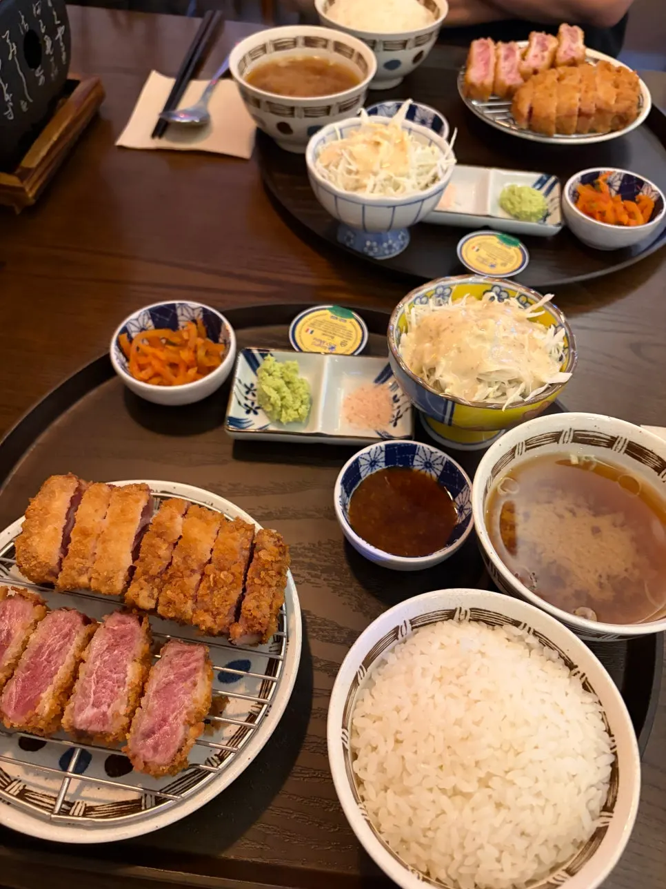 안심 채끝 규카츠 한상 차림