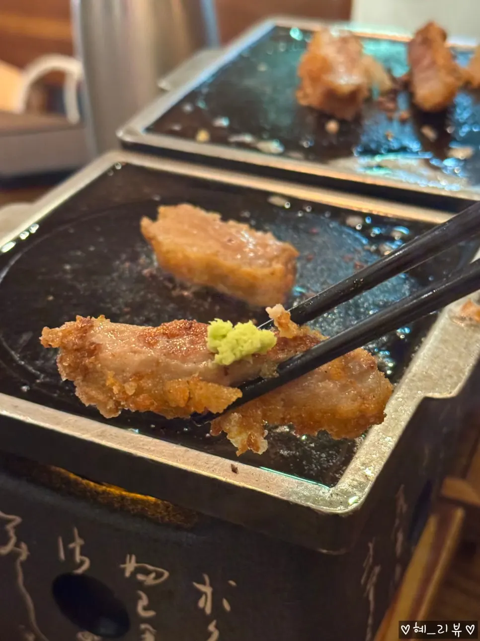 Mini okonomiyaki topped with bonito flakes