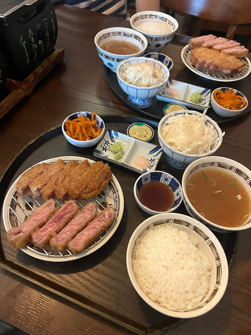 규엔당 채끝 규카츠 마무리 상차림