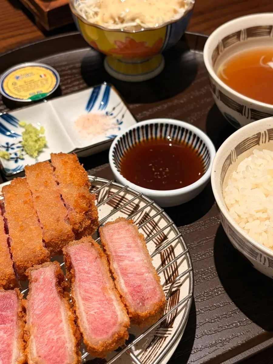 Tenderloin gyukatsu with special ginger sauce