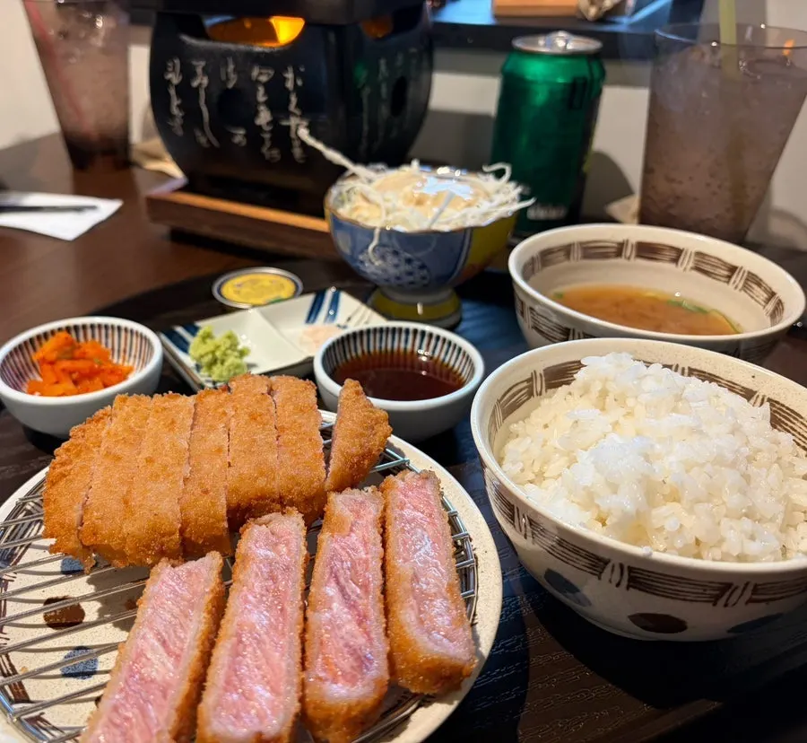 규엔당 선릉점 채끝규카츠 상차림