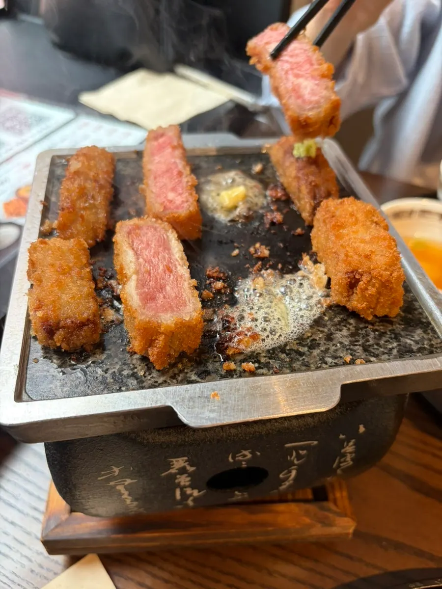 버터를 올려 구운 규카츠