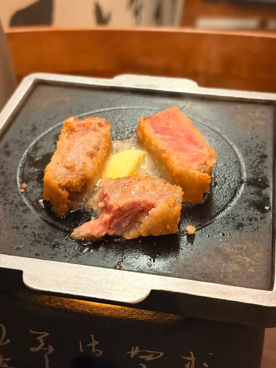 버터를 올려 구운 규카츠