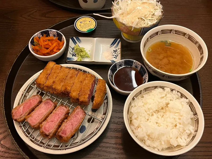 Seongsu gyukatsu with a personal mini grill and review-service okonomiyaki at Gyuen Dang Seongsu Main Branch