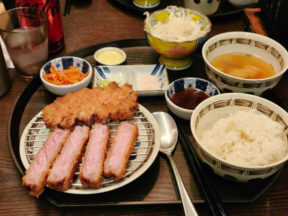 규엔당 성수본점 채끝 규카츠 상차림