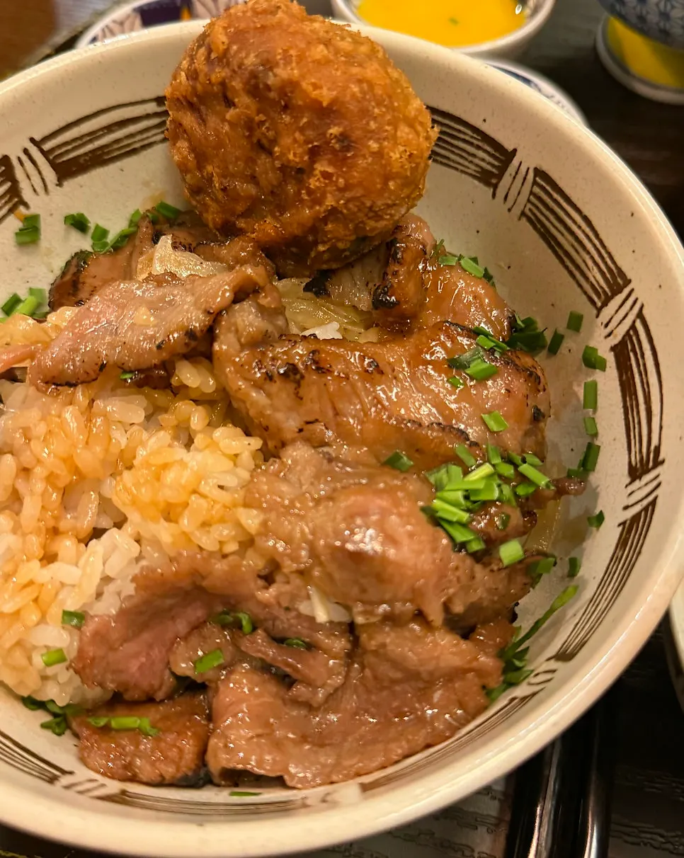 The last bite of gyukatsu eaten at Gyuen Dang Seongsu Main Branch