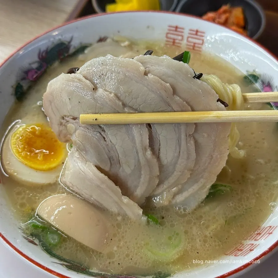 A tender slice of chashu