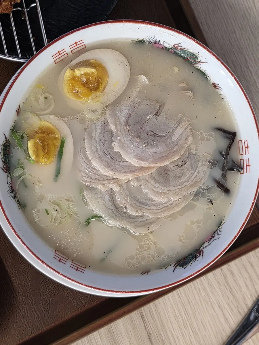 Rich ramen bowl from the solo chashu ramen set