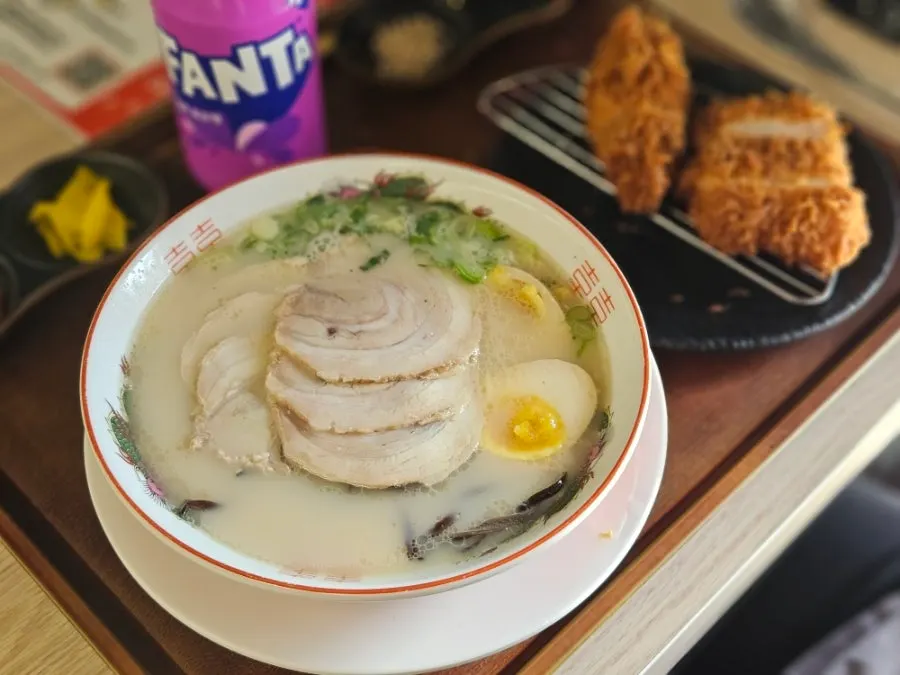 Chashu ramen included in the lunch set