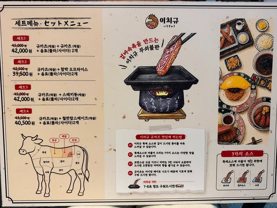 Side menu board with karaage and mini curry