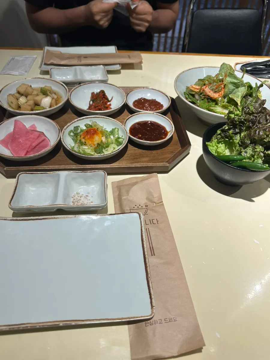 規묵基本小菜擺盤