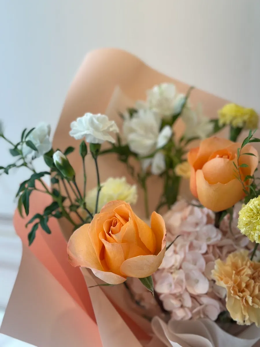 M-size bouquet with requested gerberas included