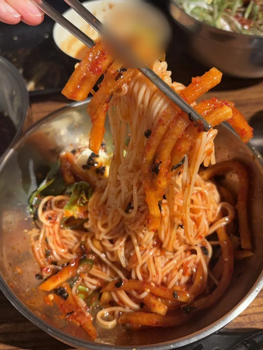 영수증 리뷰 이벤트로 받은 비빔국수