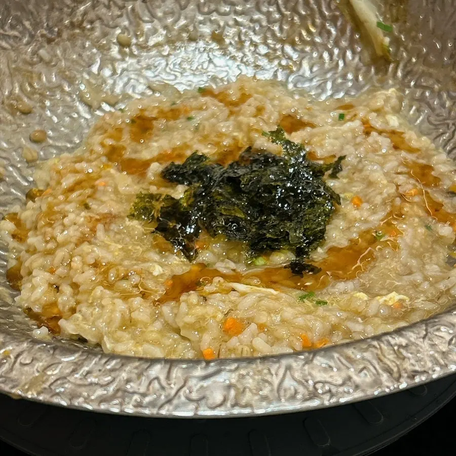 Extra kalguksu boiled in the leftover broth