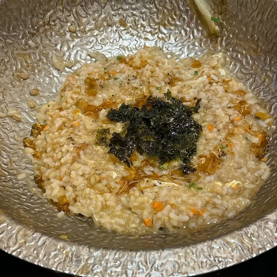 Kalguksu noodles cooked through, soaked in broth