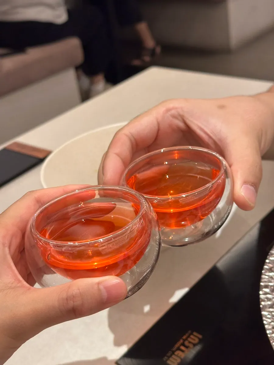 후식 식사로 나온 계란죽 한 그릇