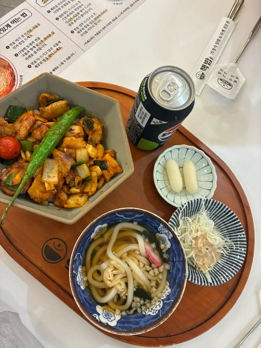 Pork jowl rice bowl set grilled in special sauce