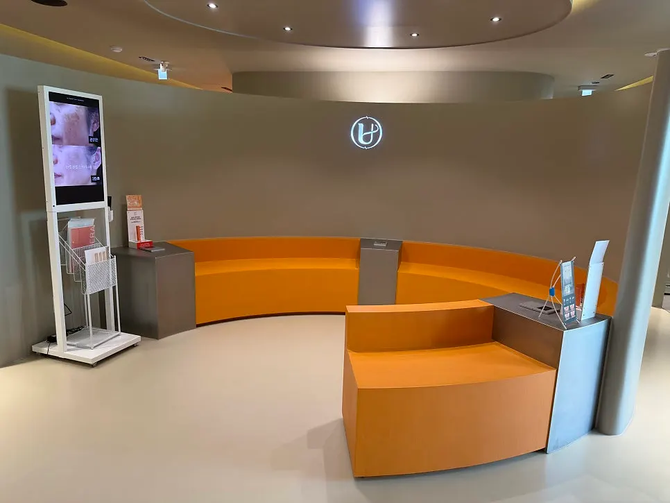 Waiting area inside the reservation-only salon