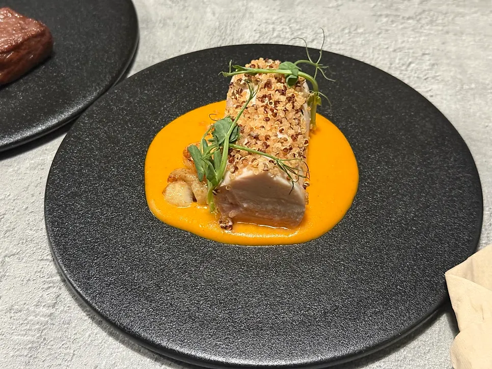 Sous vide chicken breast steak