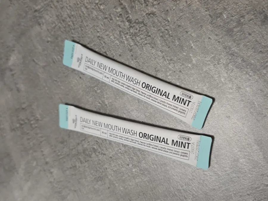 Mouthwash provided after the meal
