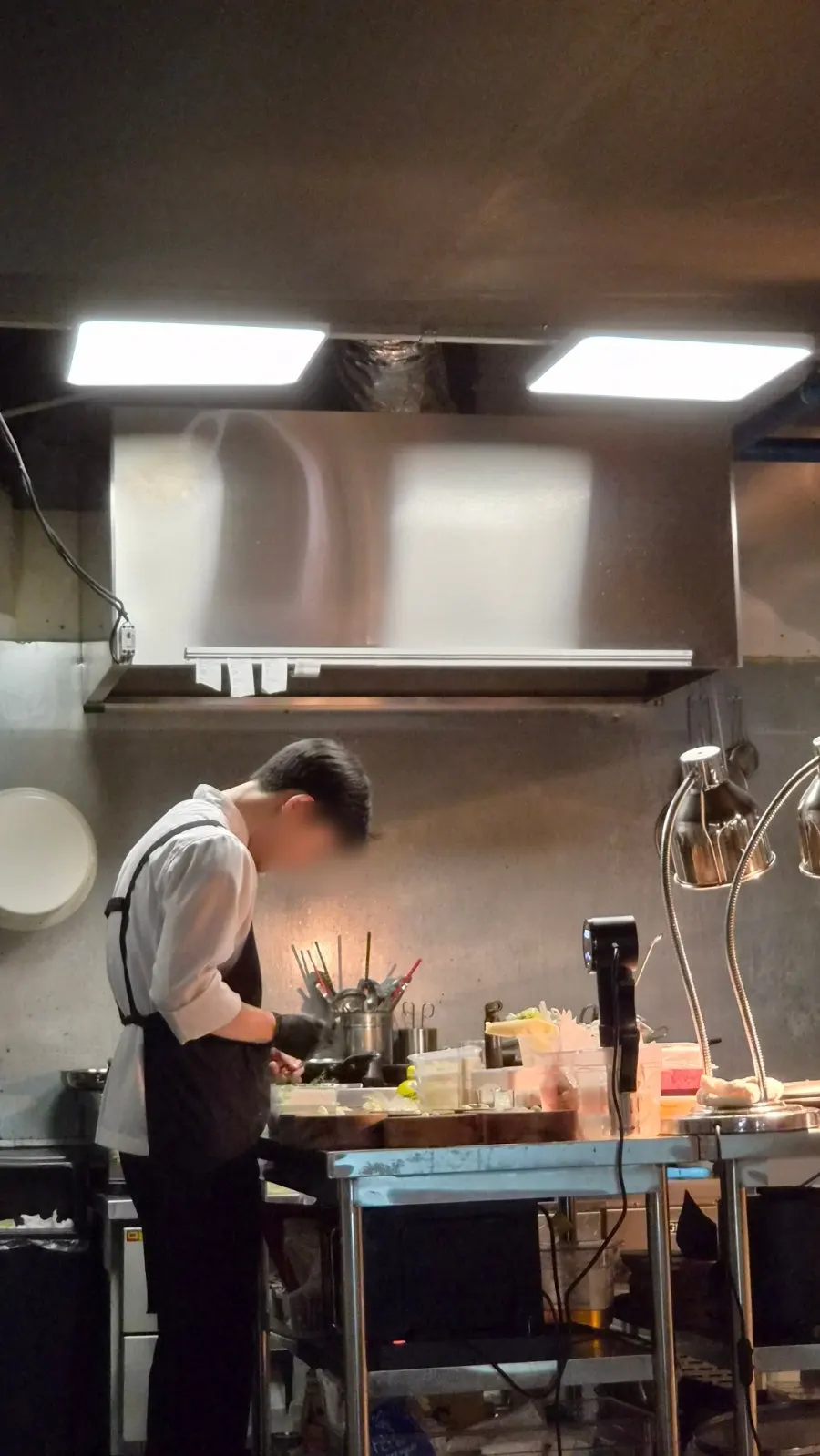 Wrapping up the course after dessert at Hado