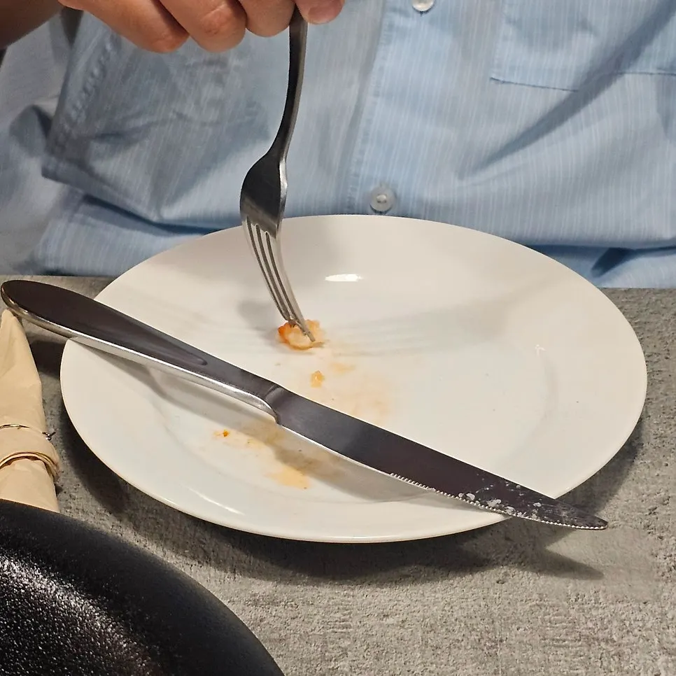 Noodles and sauce of the bisque pasta