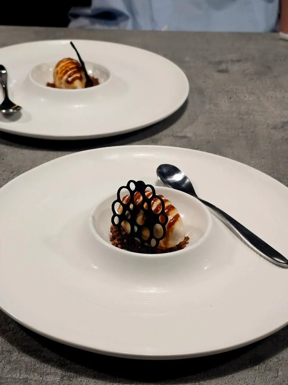 Earl Grey ice cream, the final course dessert