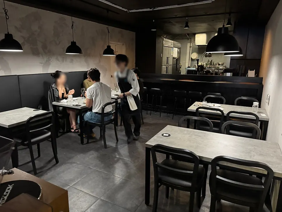 Interior of Hado, an 8-table restaurant