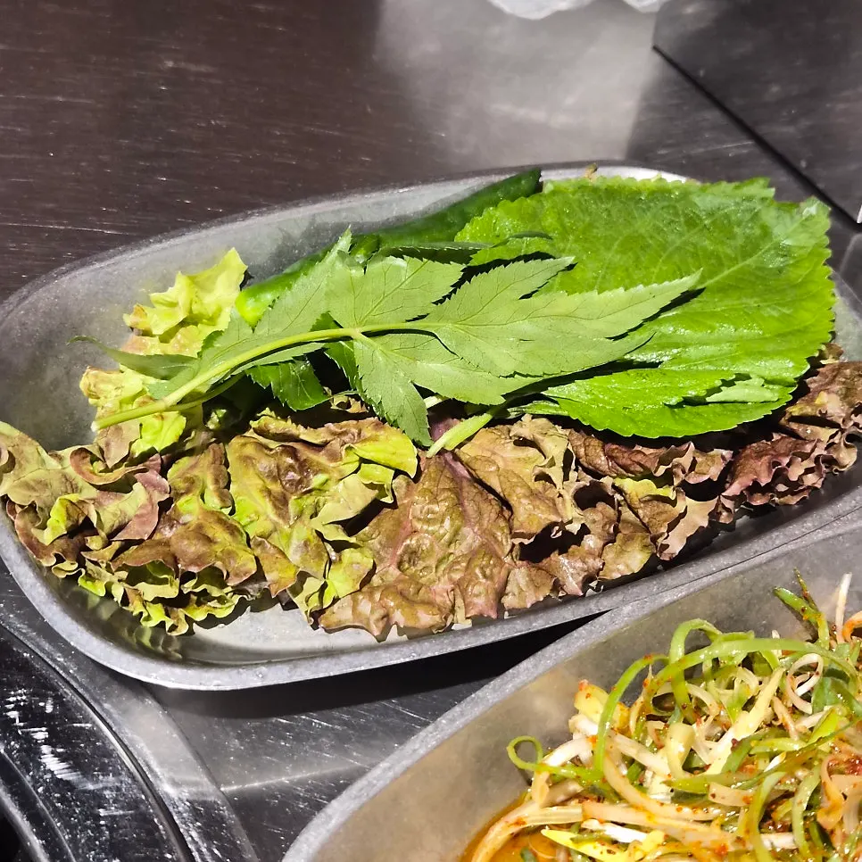 Close-up of side dish plate
