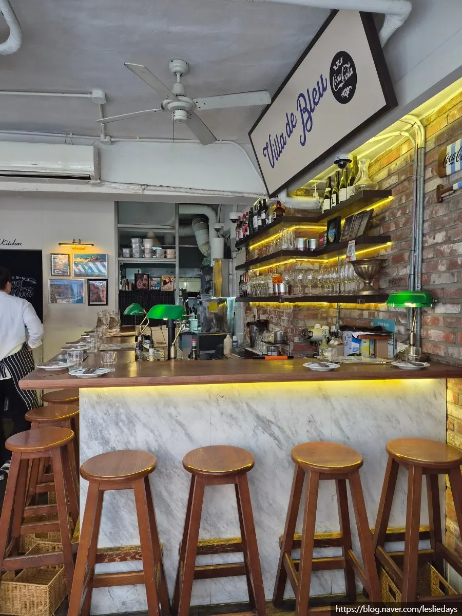 Window-side restaurant space filled with daylight